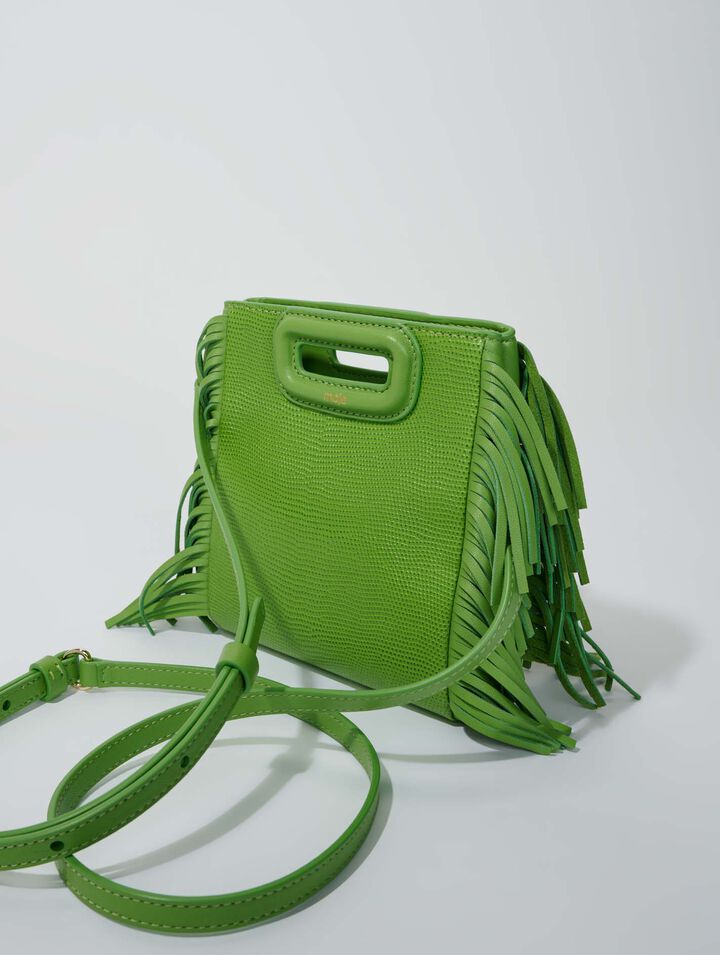 Lizard-effect leather