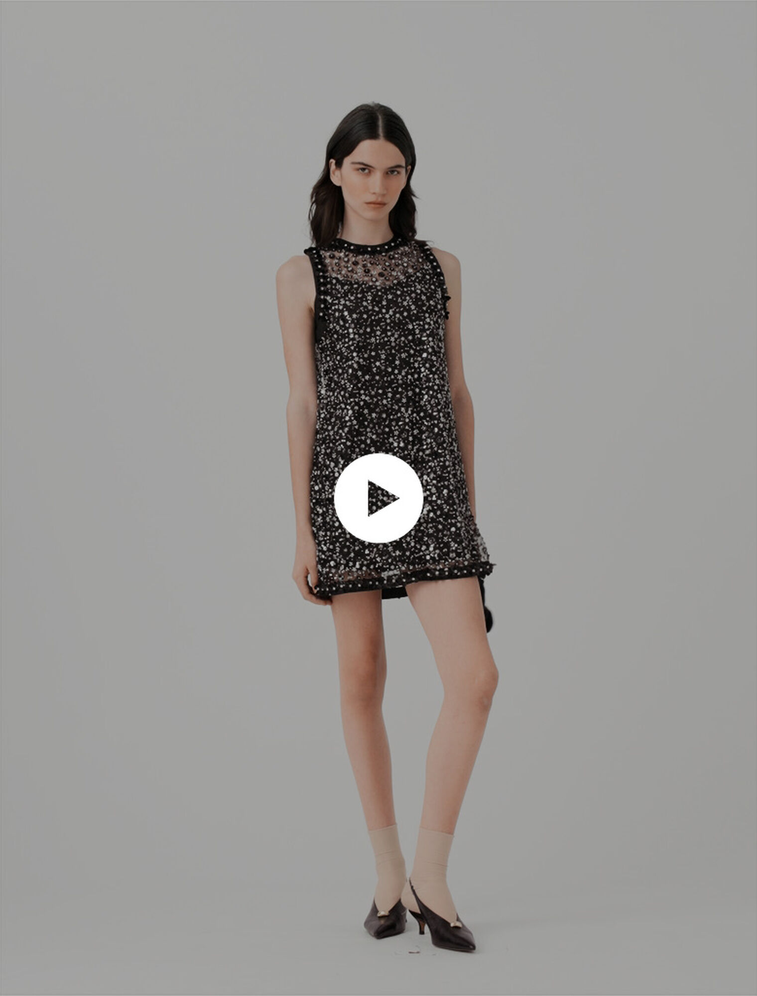 Rhinestone floral dress