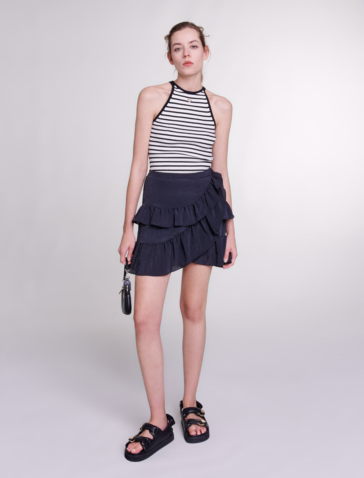 Short ruffled skirt Mini skirts Maje