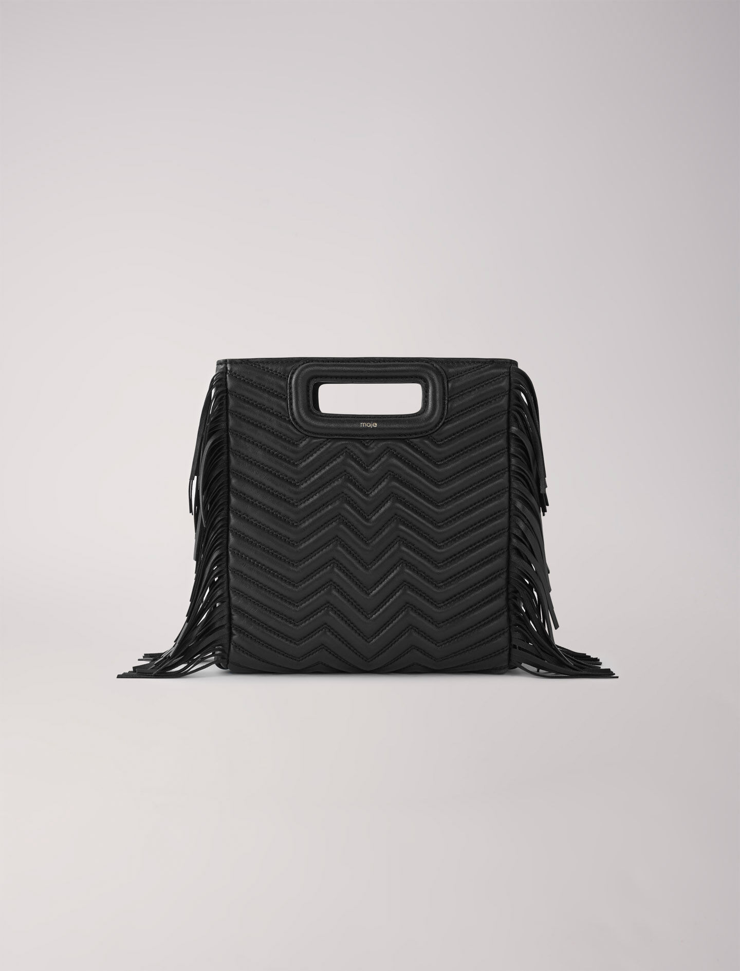 Sac M en cuir a franges