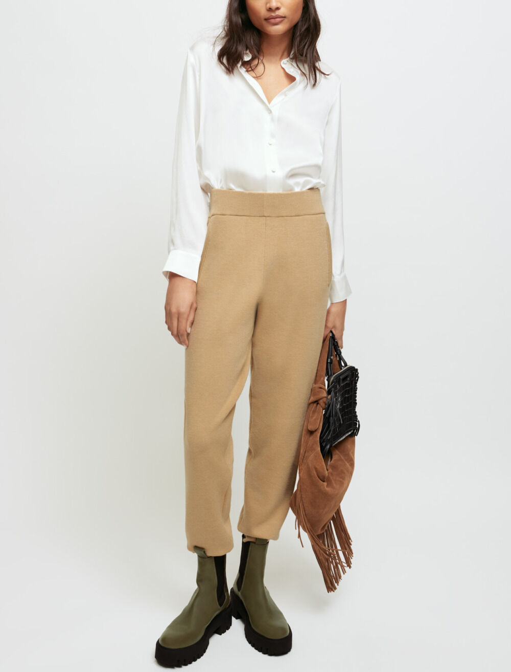 Pantalon en maille façon jogging