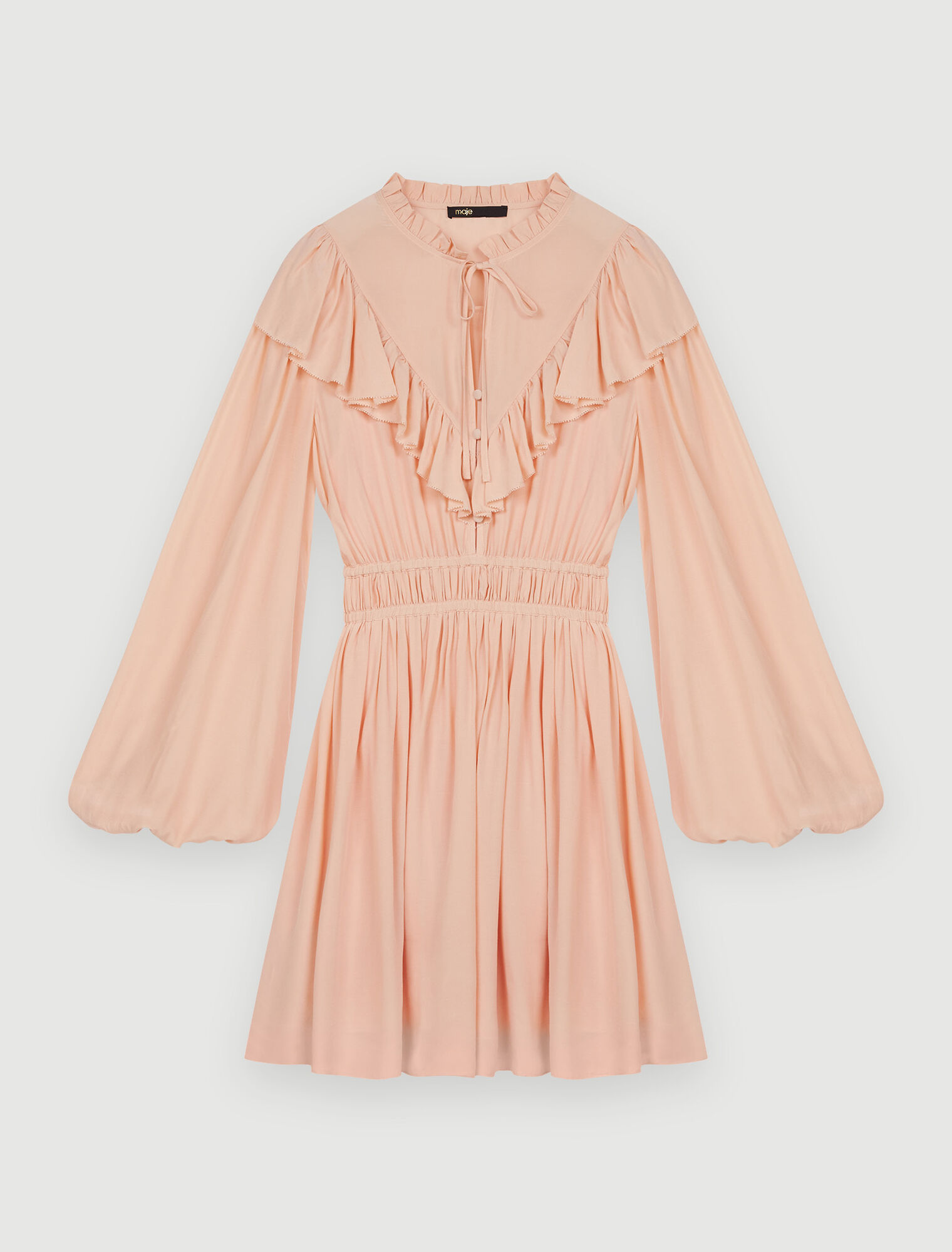Robe courte à volants