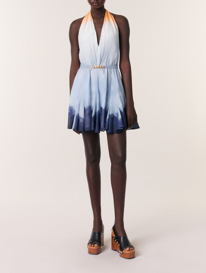 Robe courte tie & dye