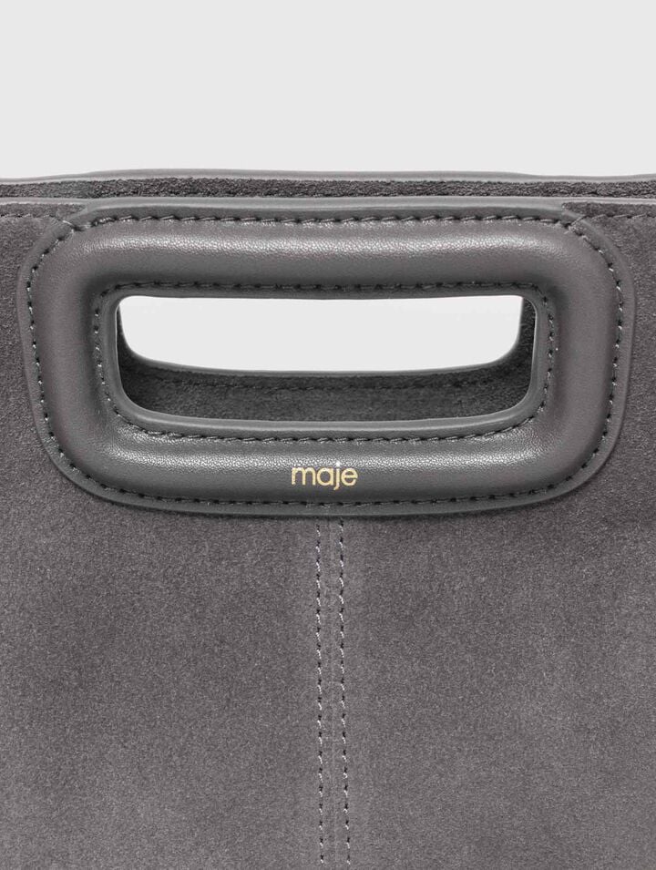 Sac M en cuir suède