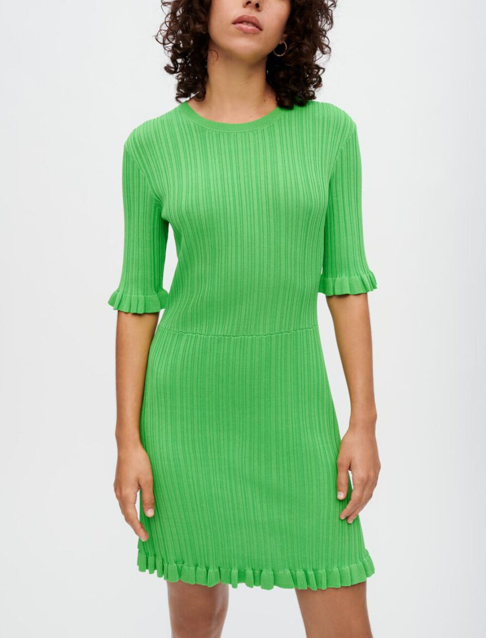 Maje robe verte new arrivals