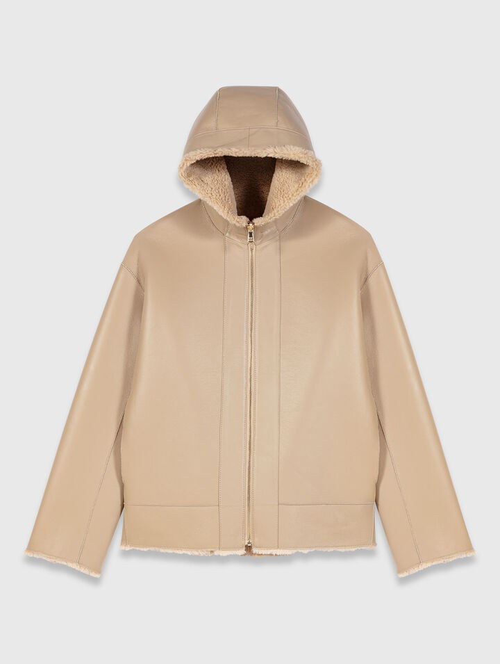 Manteau réversible avec capuche