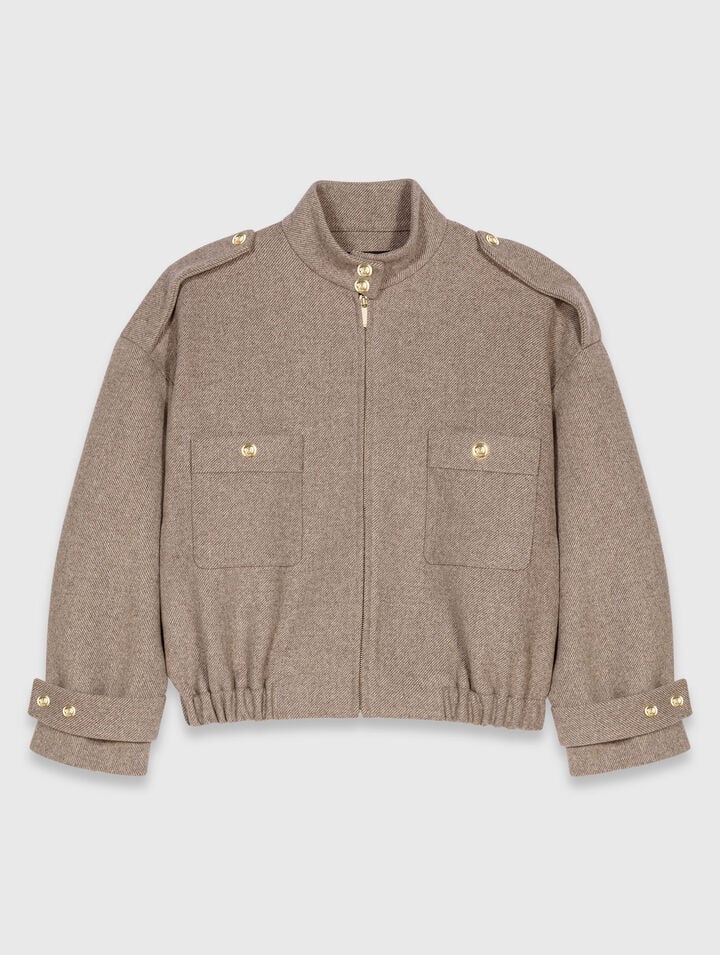 Mixed wool jacket