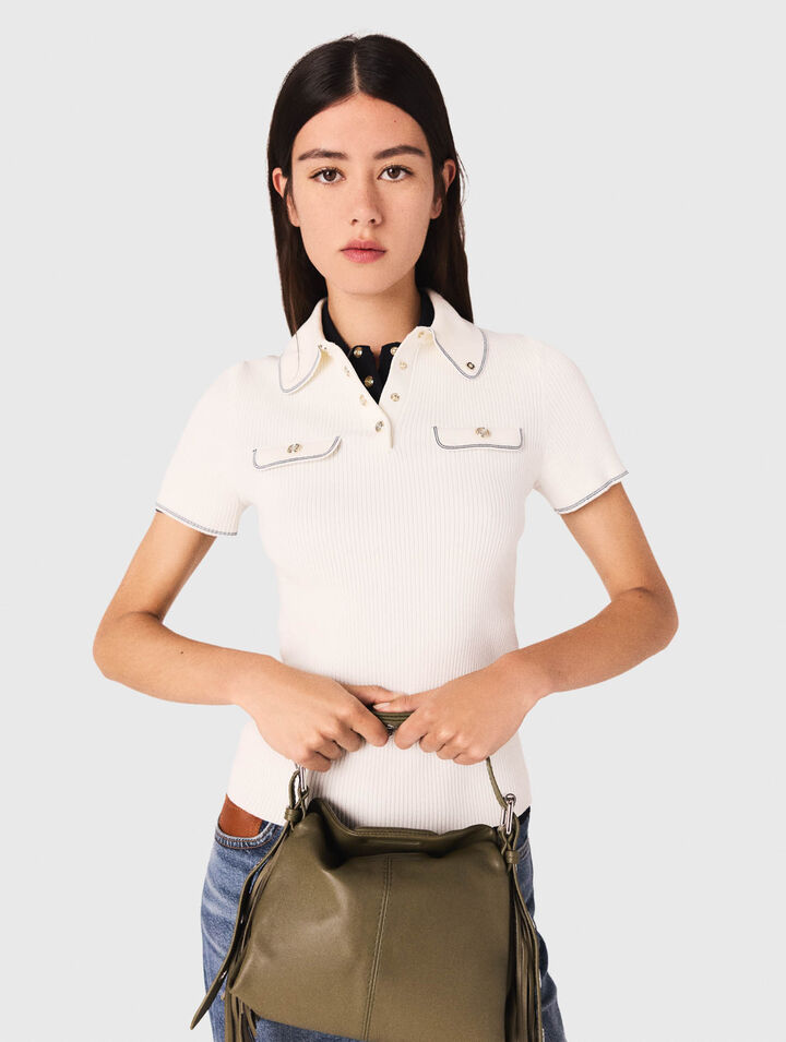 Plain leather mini Miss M bag