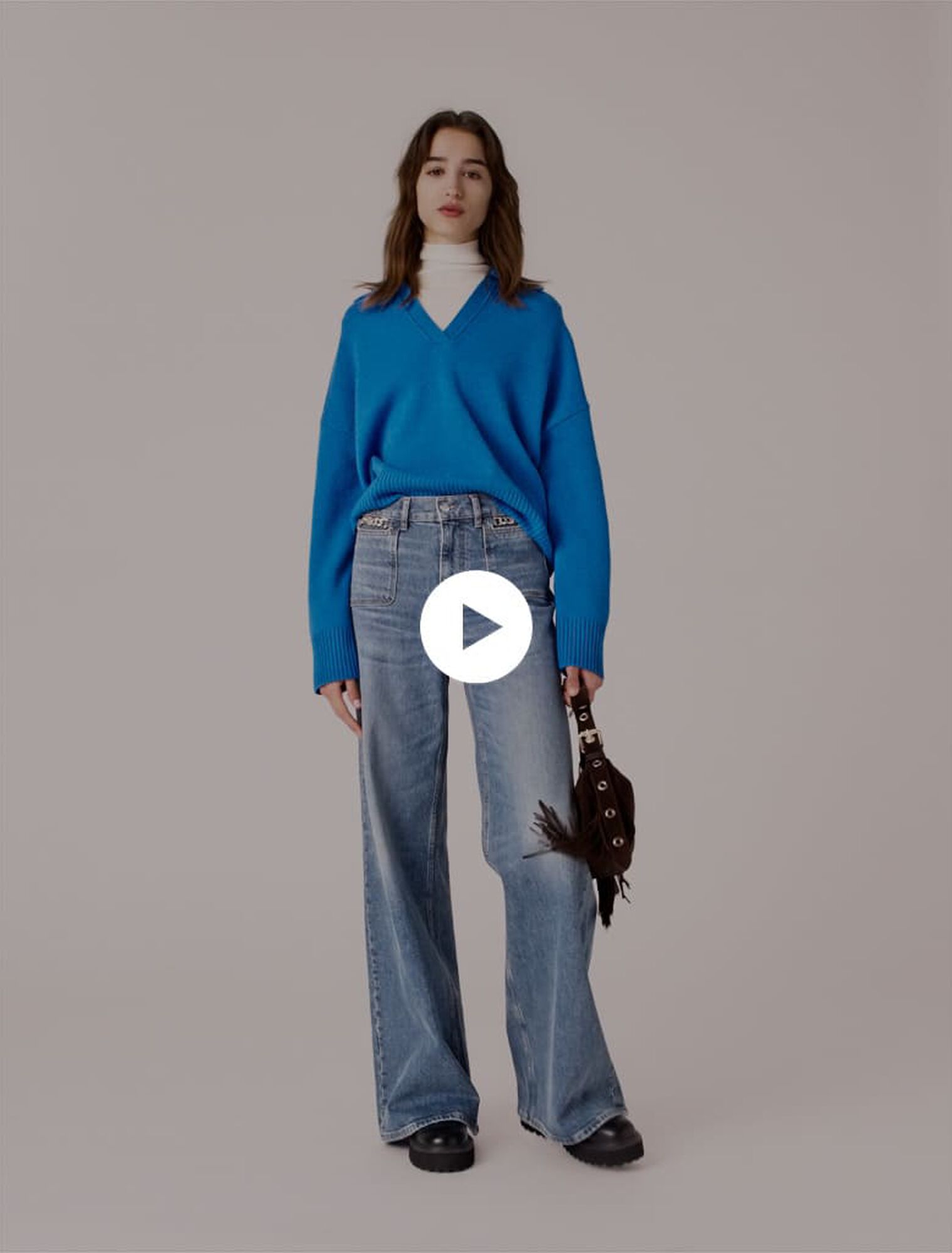 Pull en laine mélangée