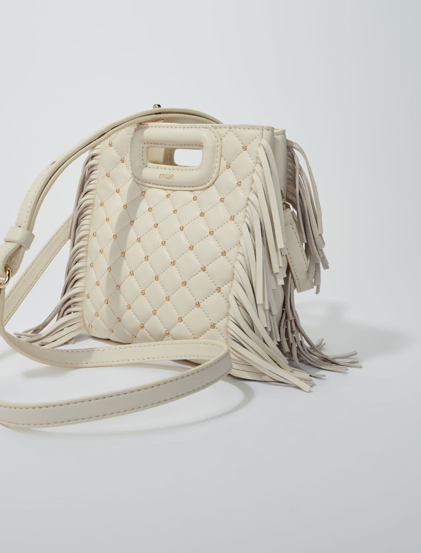 Maje sac m en cuir matelassé new arrivals