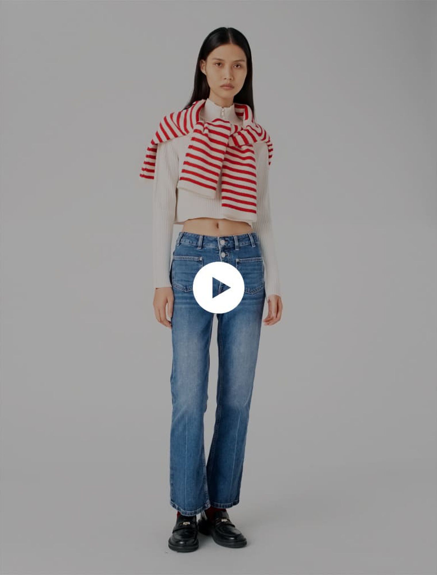 Jean denim à poches