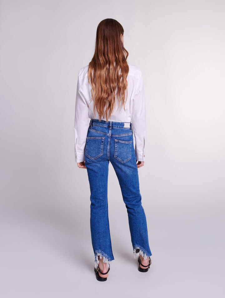 Skinny ripped jeans
