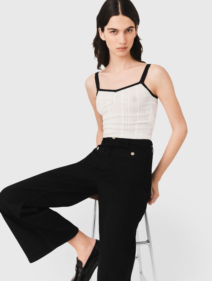 Twinset en maille pointelle