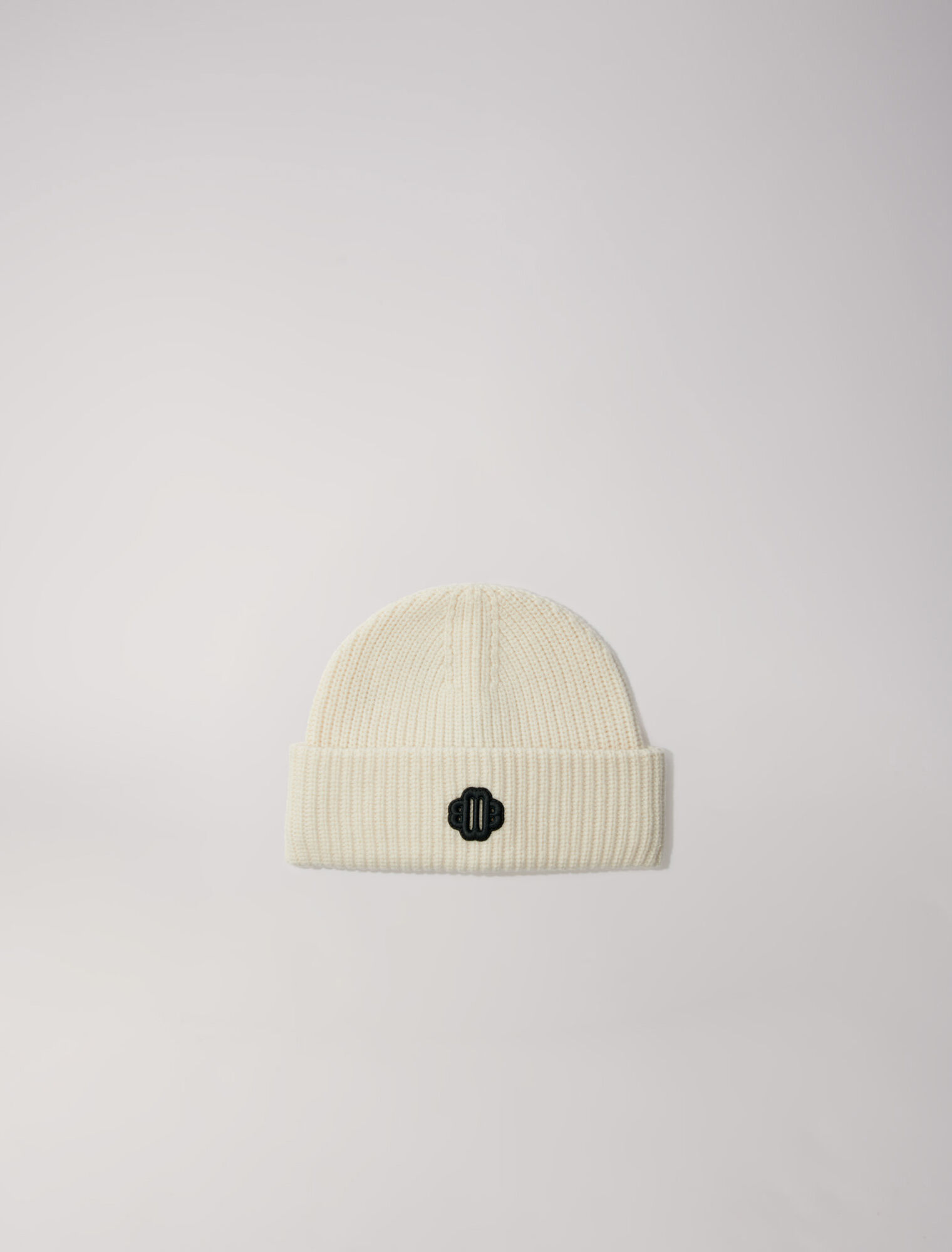 Bonnet mix laine en maille cotelée
