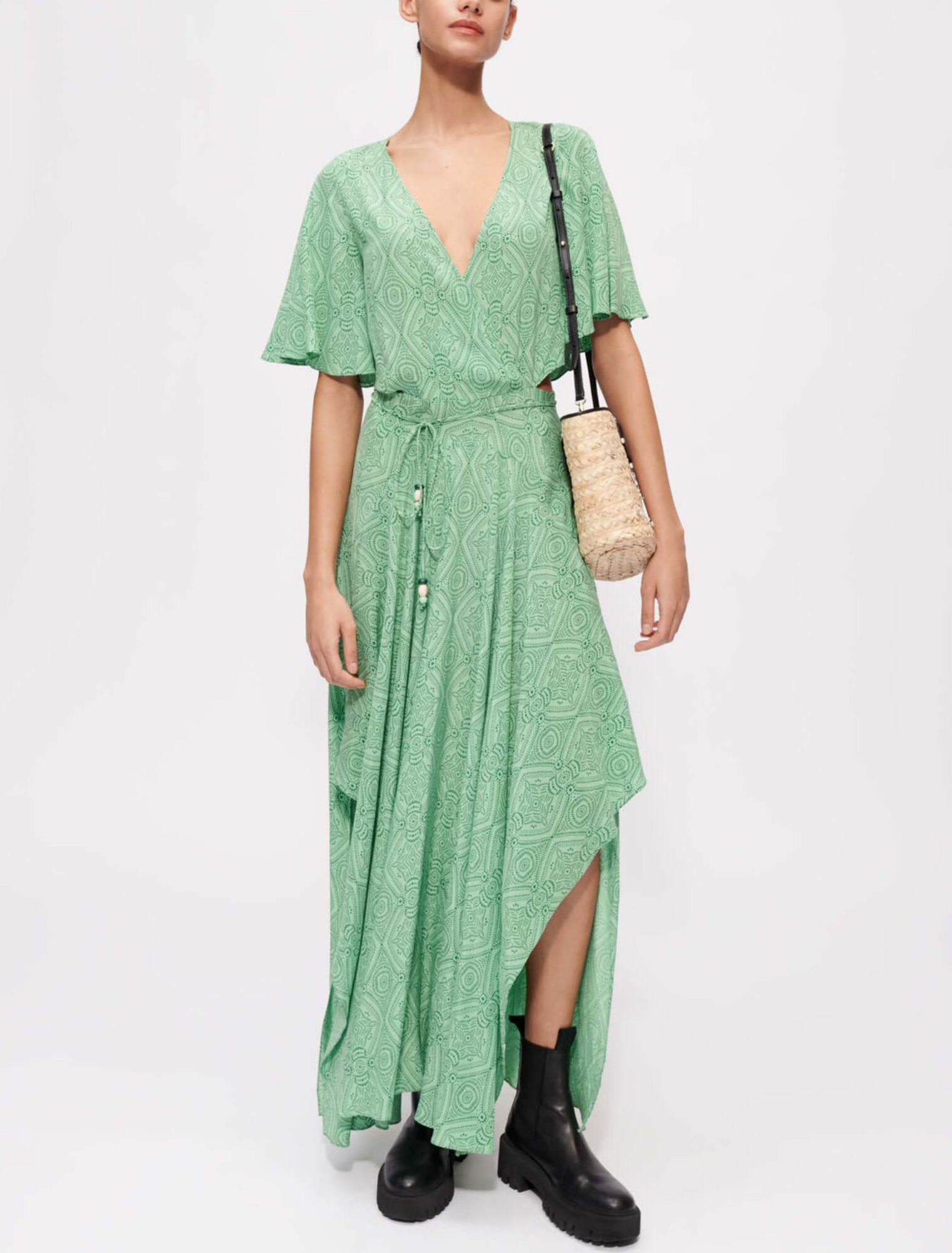 Robe foulard fluide et imprimée