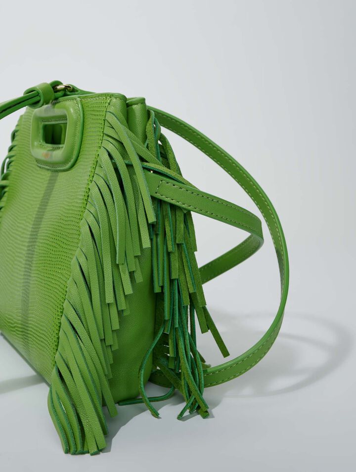 Lizard-effect leather