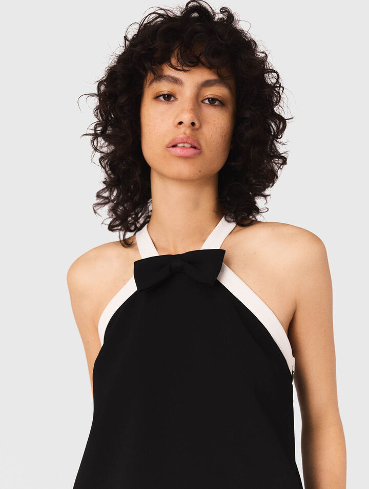 Robe de smoking en crêpe lourd