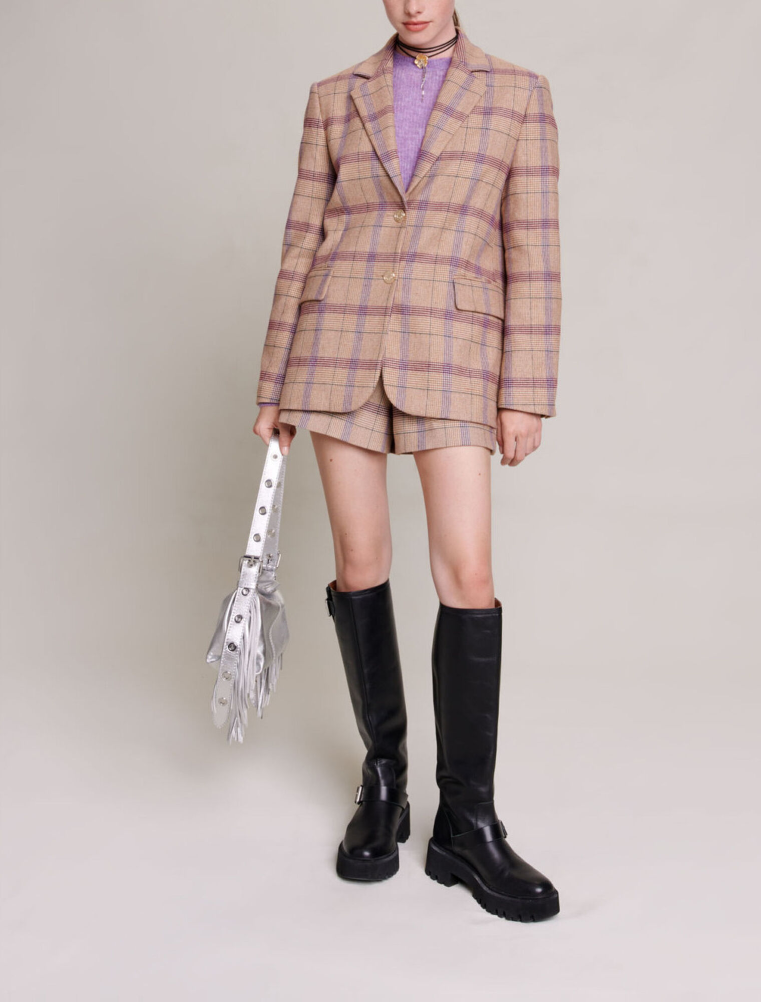 Veste de tailleur carreaux