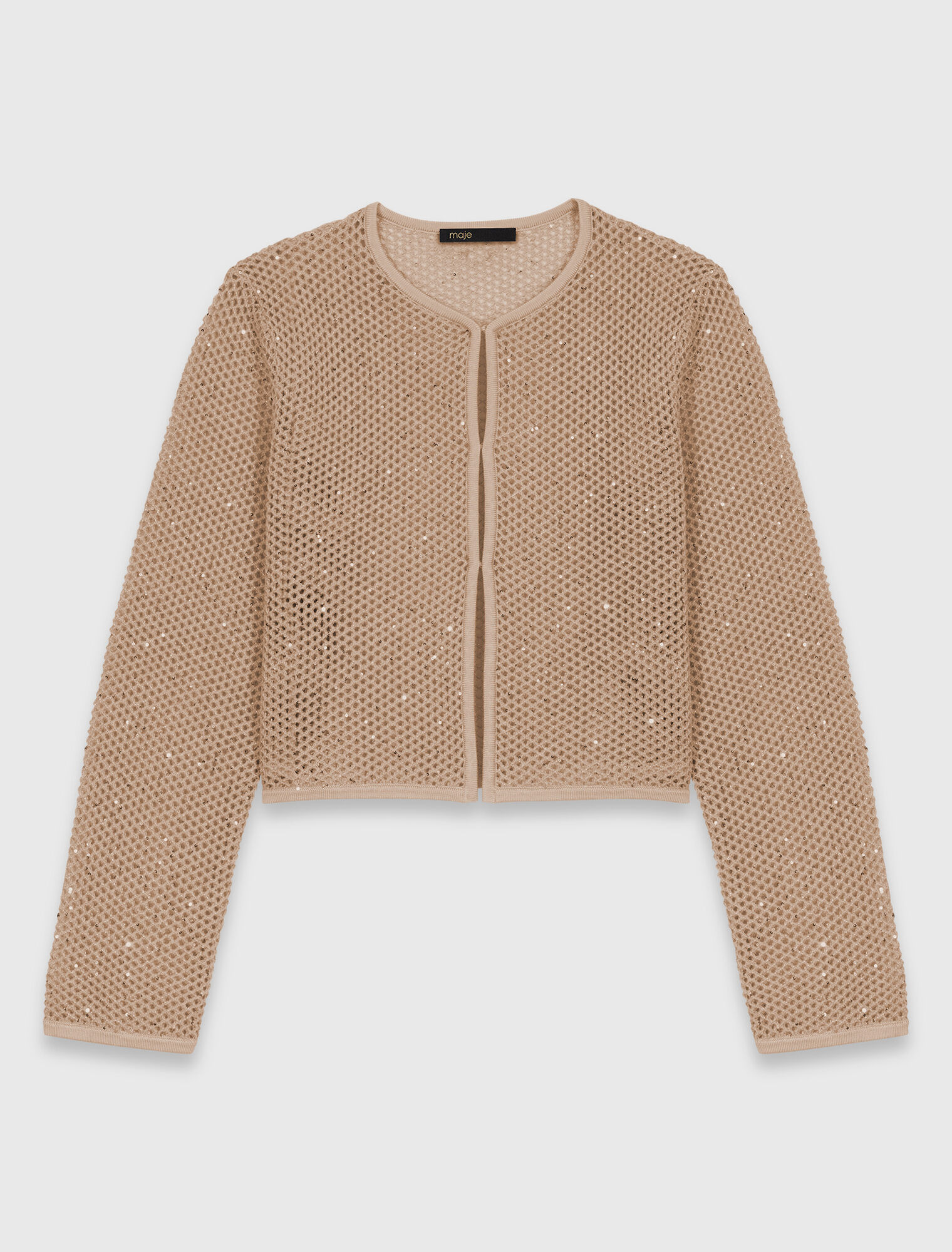 Rhinestone knit cardigan