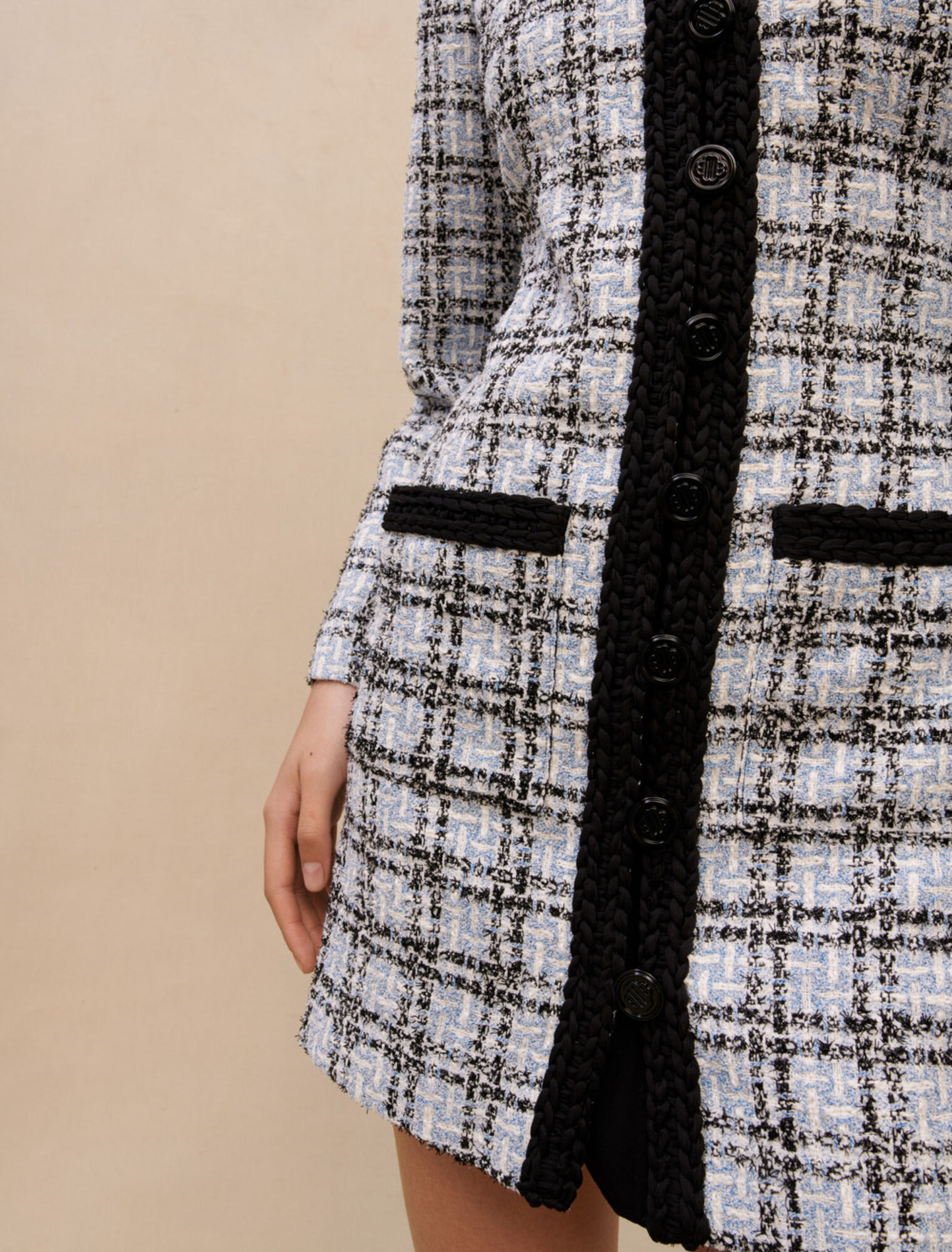 Tweed effect dress