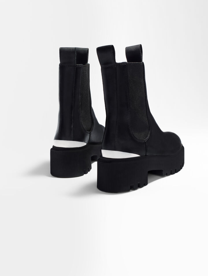 Platform Chelsea boots
