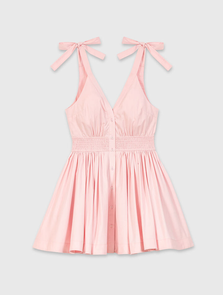 Short flared cotton dress