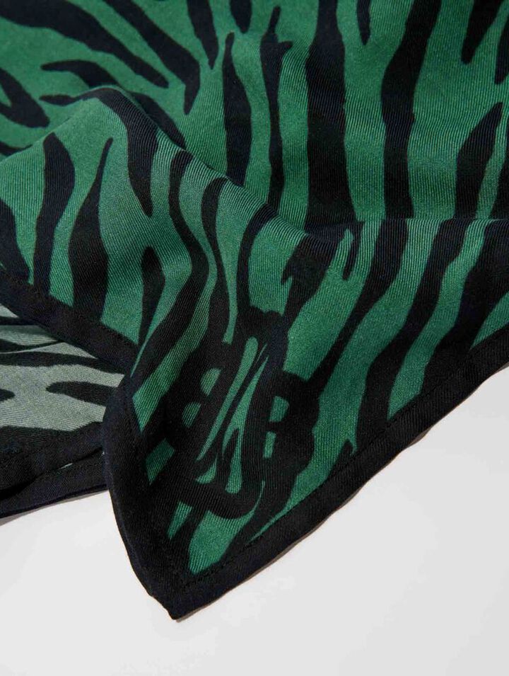Foulard imprimé zèbre