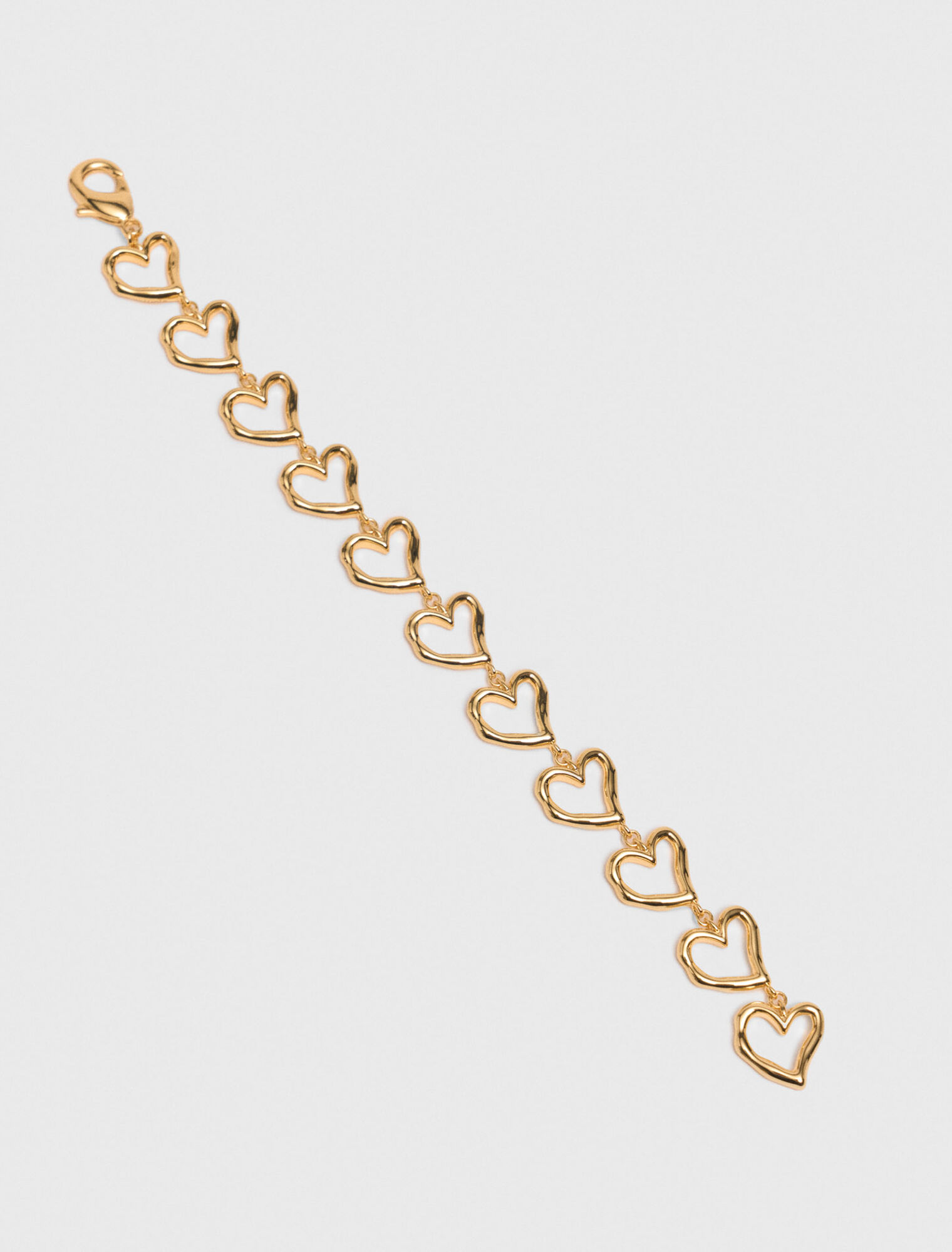 Bracelet cœur en laiton doré