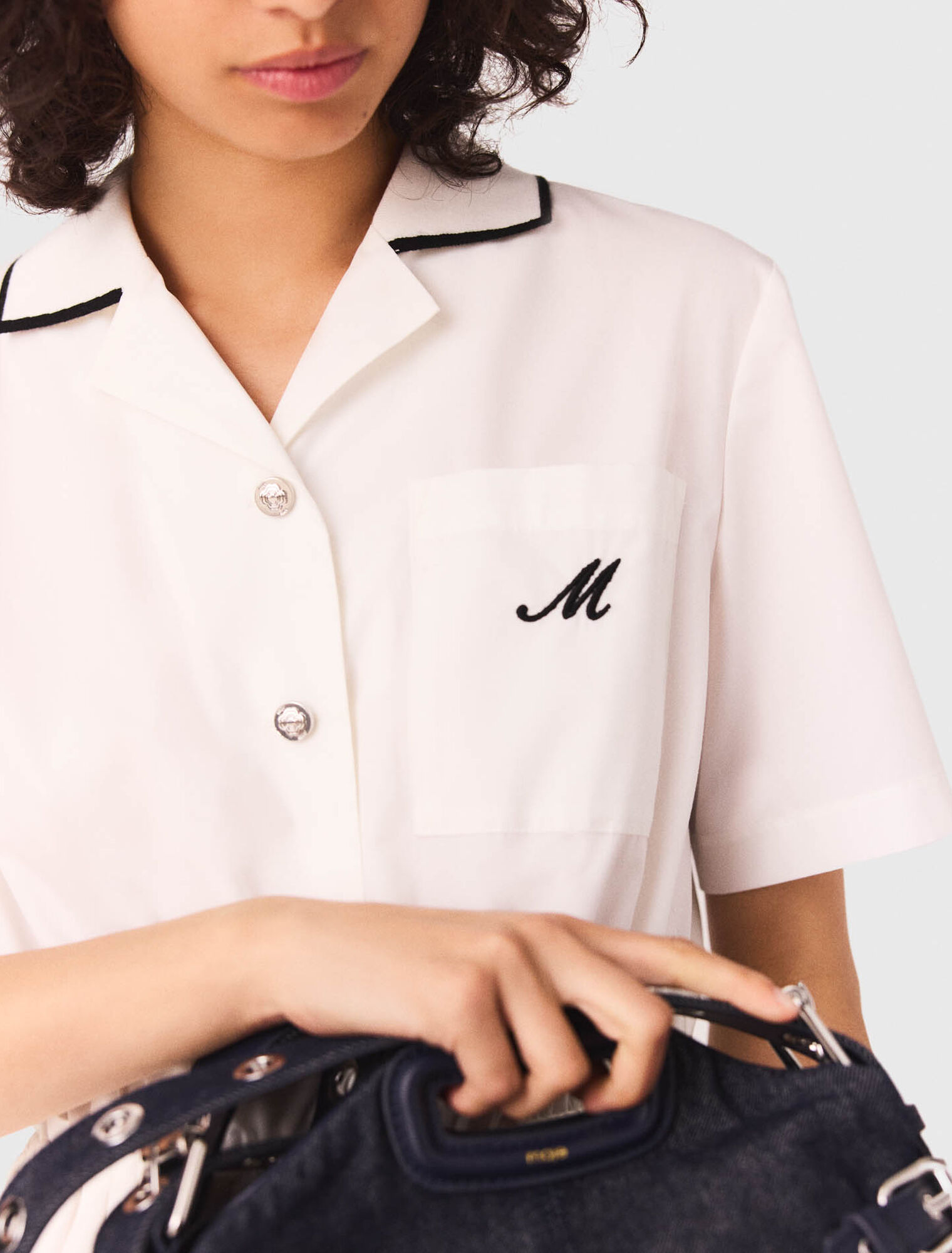 Robe chemise manches courtes