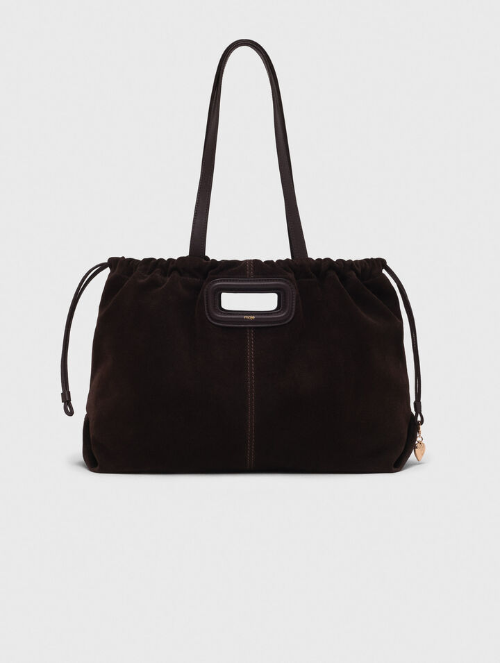 Sac M tote en cuir suède