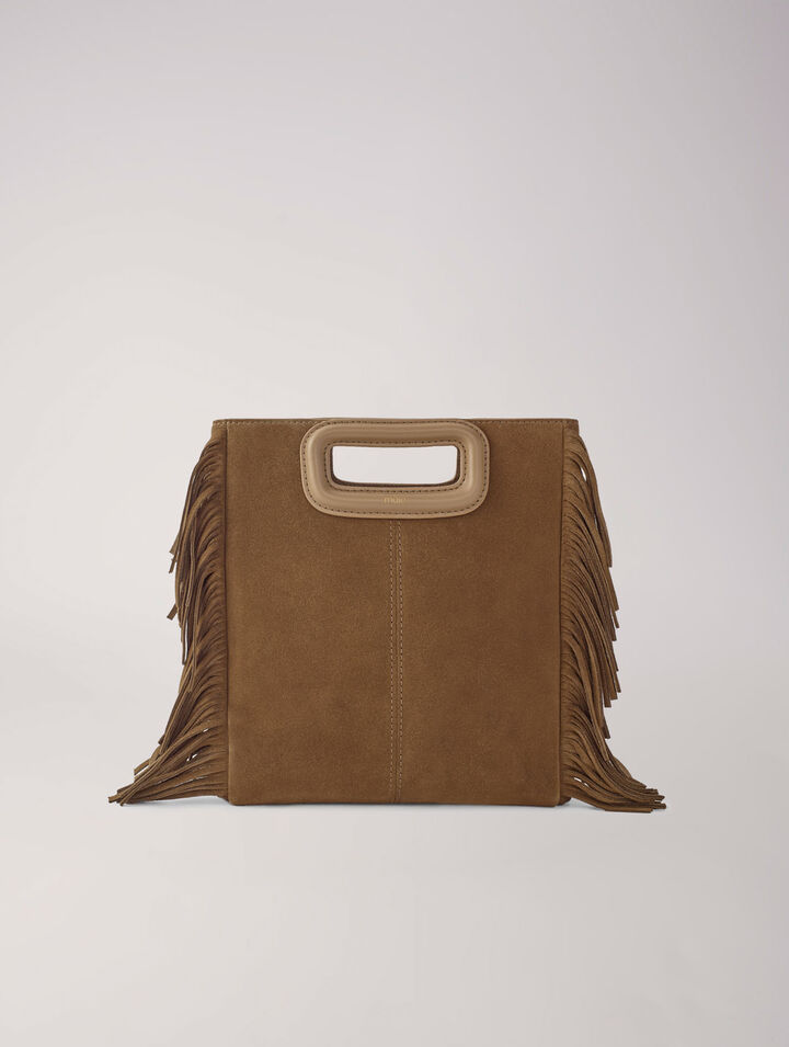 M bag in suede leather