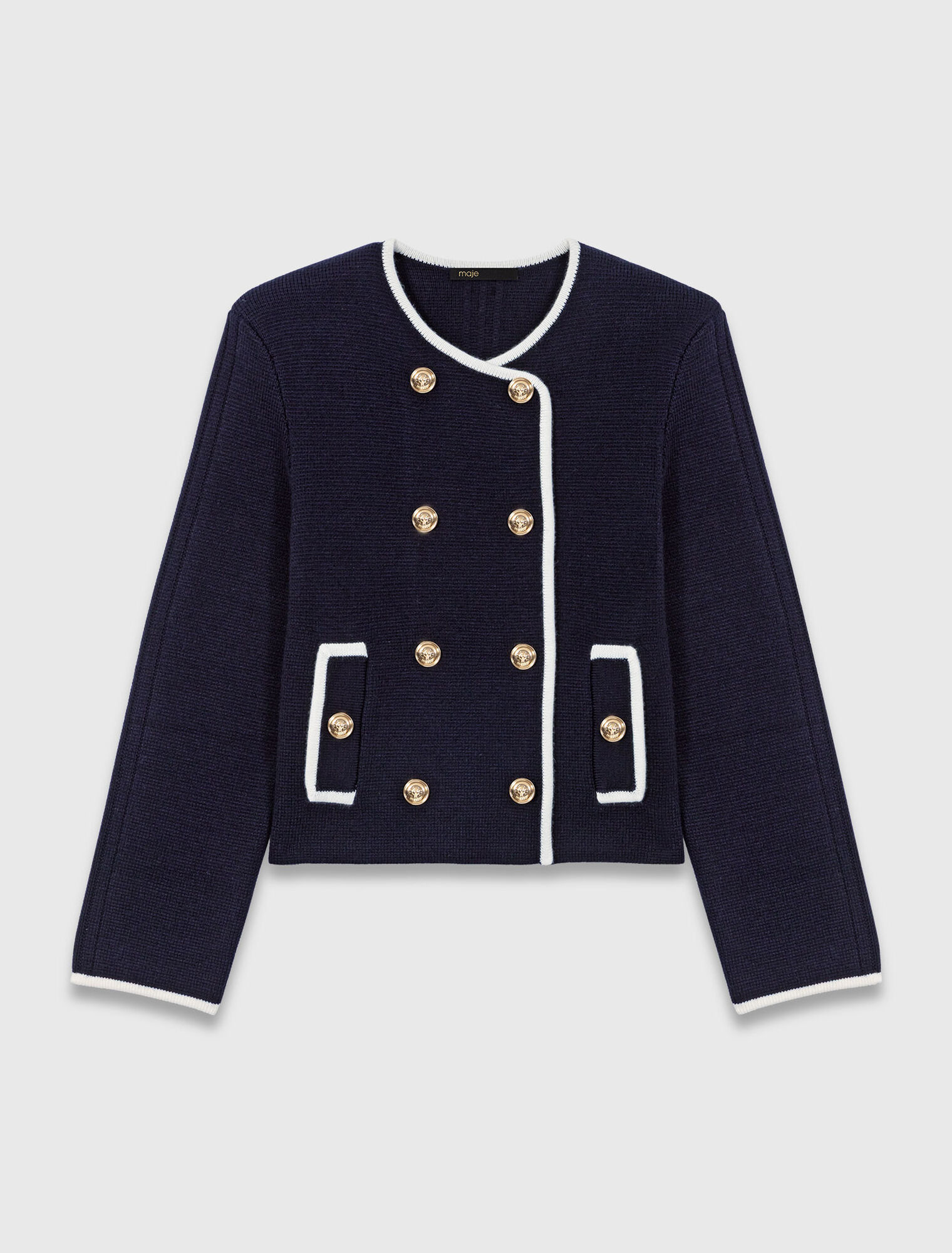Structured knit jacket