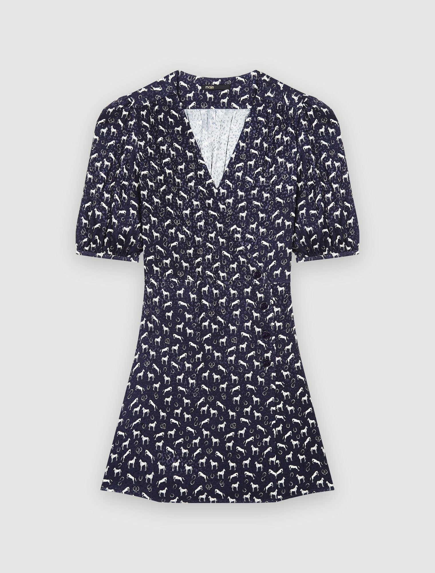Robe en Jacquard imprimé chevaux