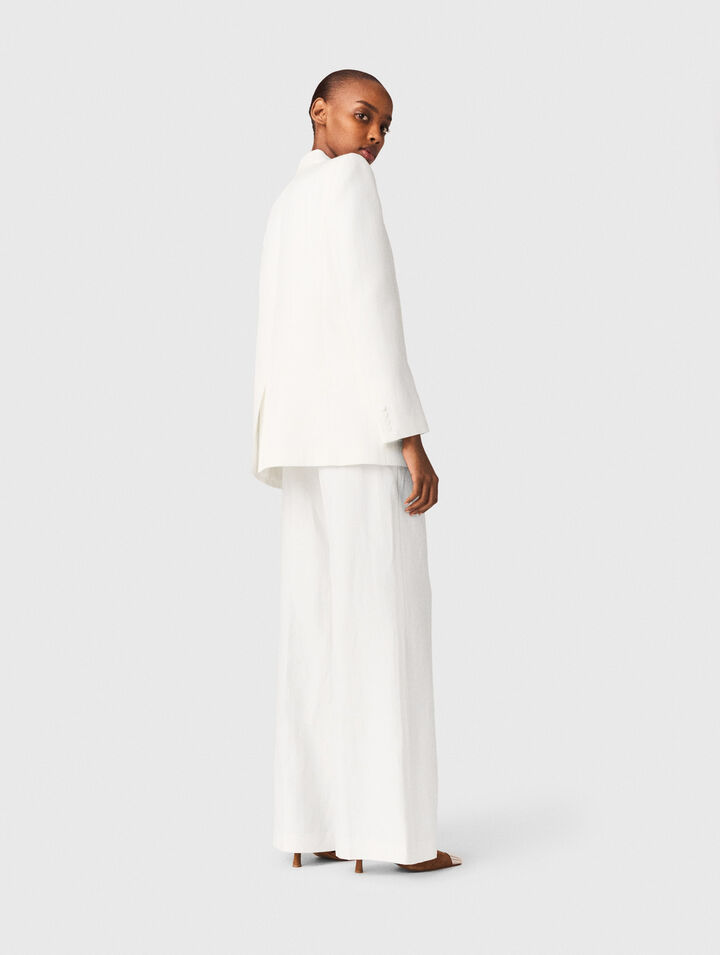 Double-breasted suit jacket