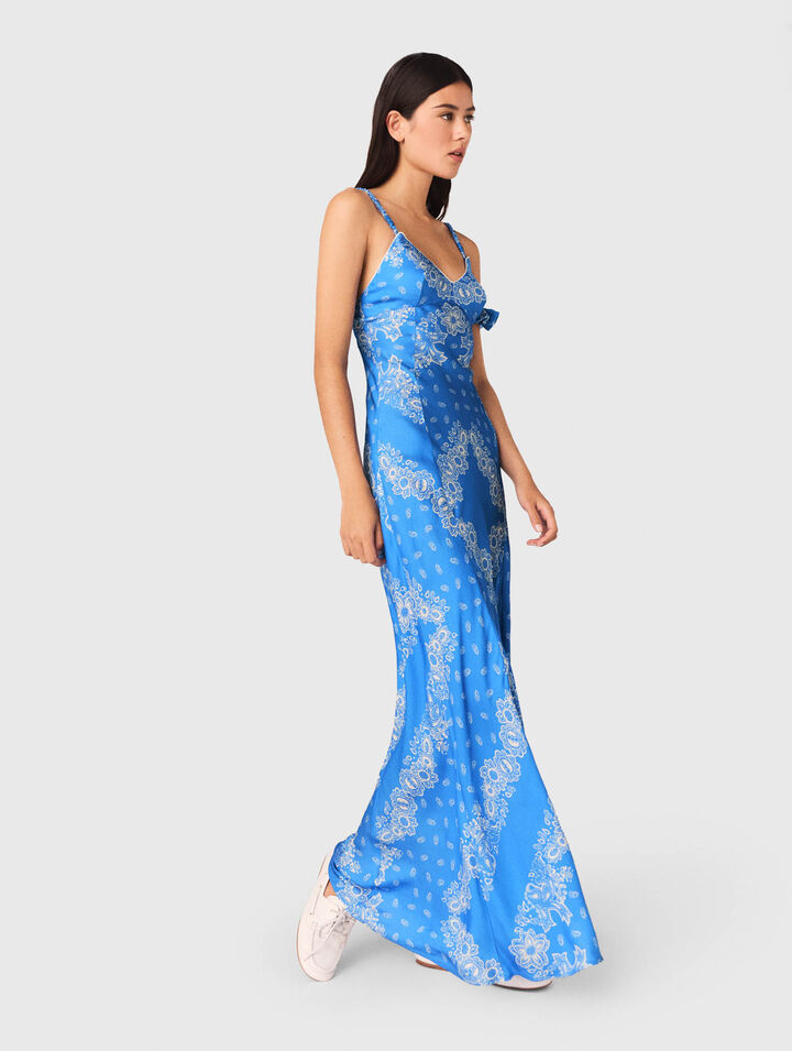 Robe longue imprim&eacute;e