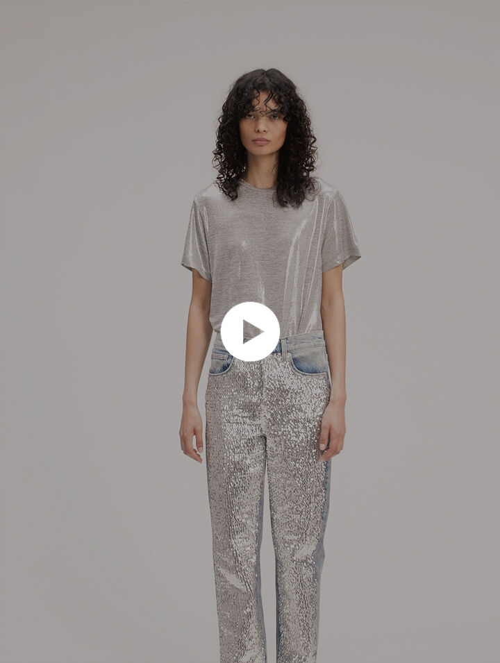 Tee-shirt lamé