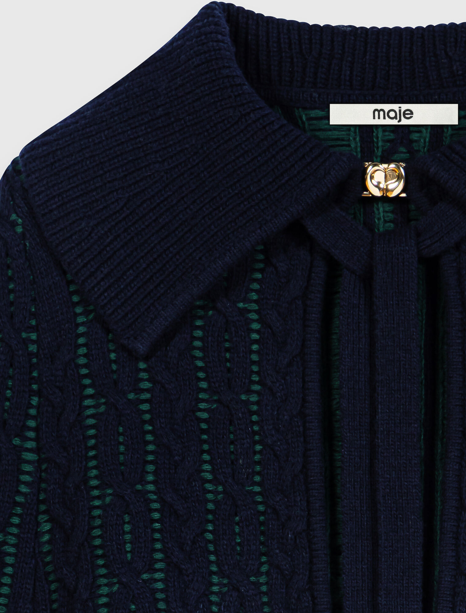 Cropped cape cardigan