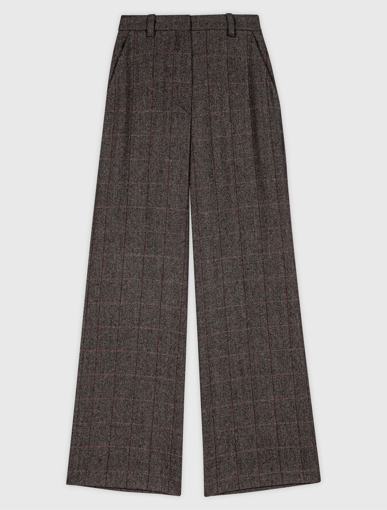Pantalon de tailleur &agrave; carreaux