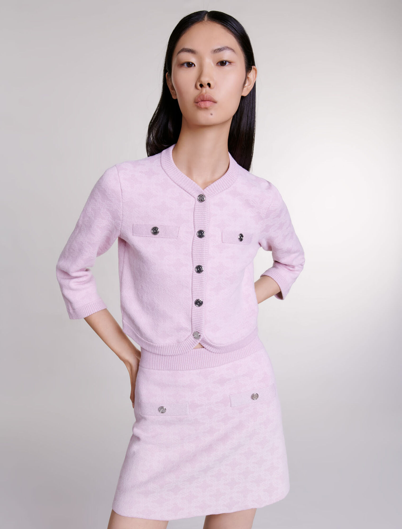 Jupe en maille jacquard