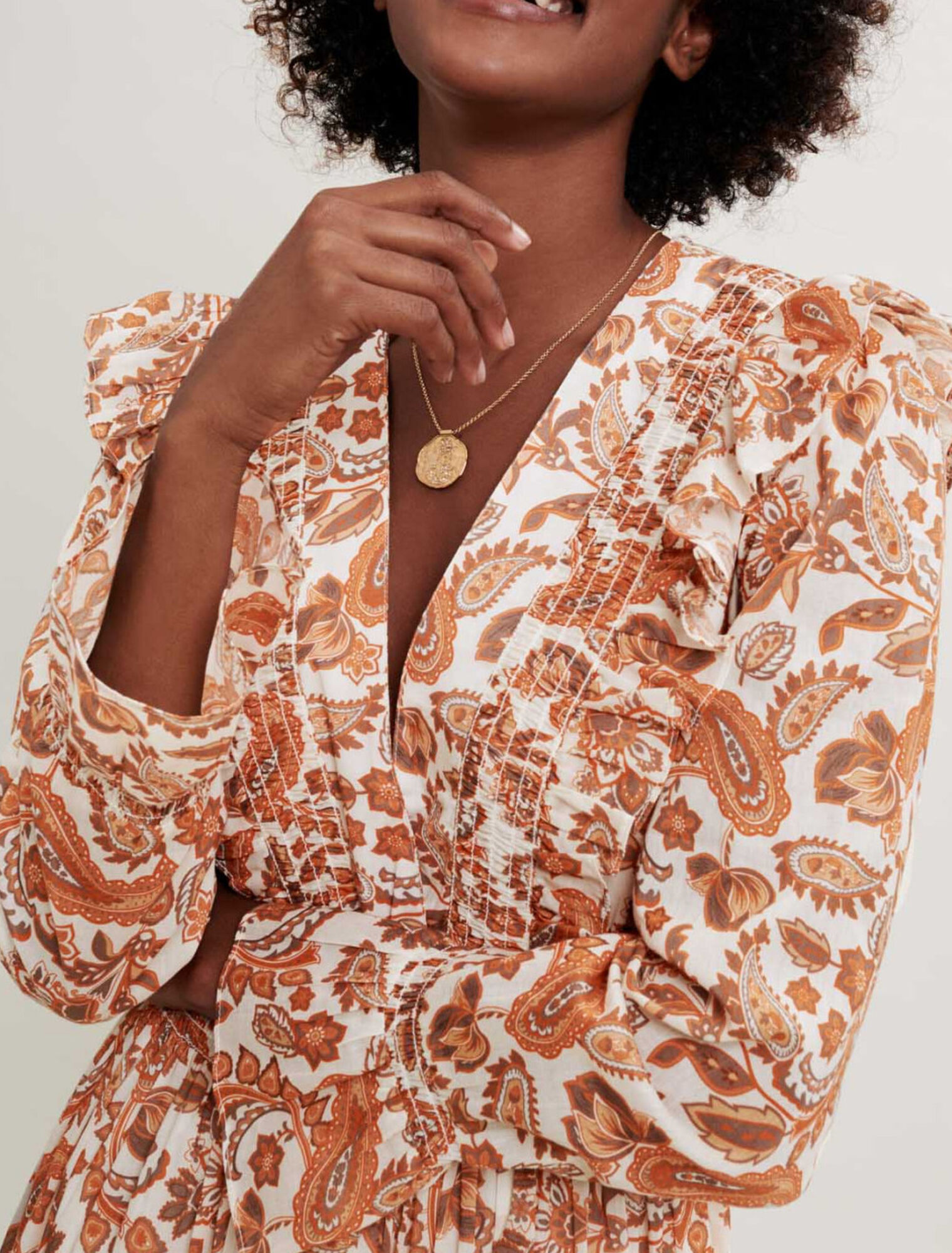 Robe en coton imprimé