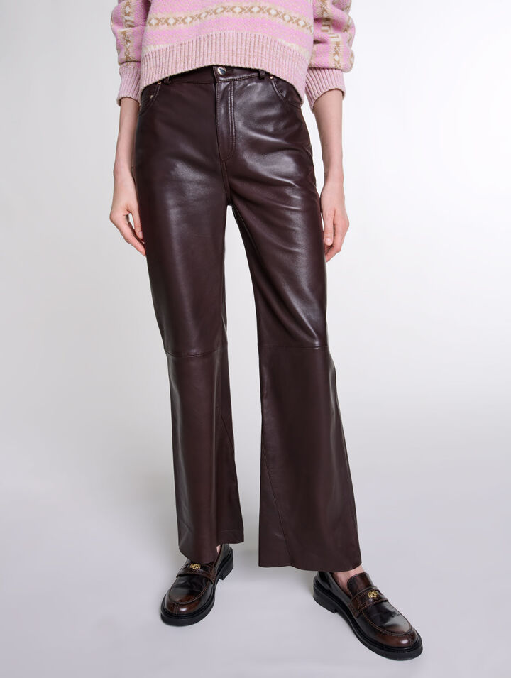 Pantalon en cuir