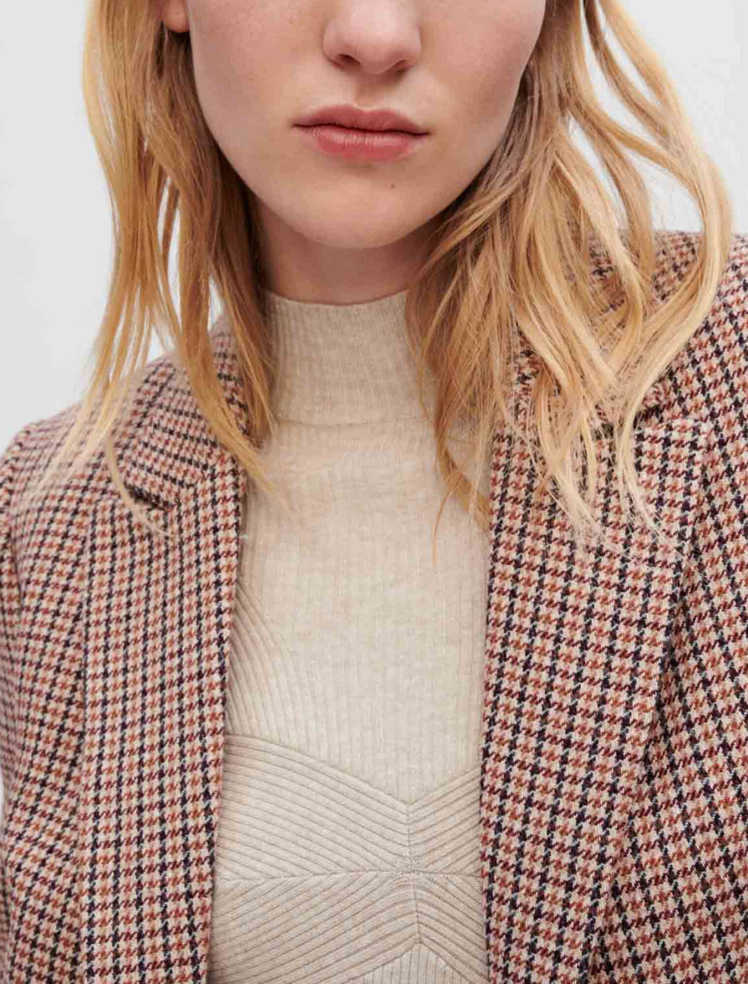 Veste de tailleur en pied de poule