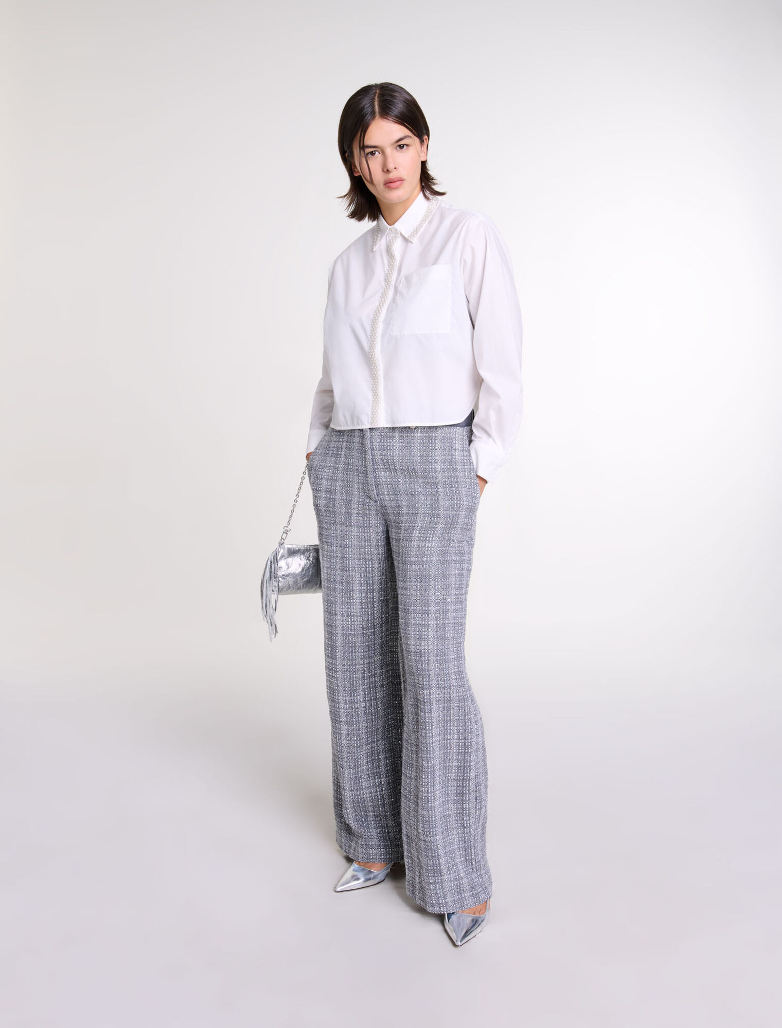 Pantalon en tweed