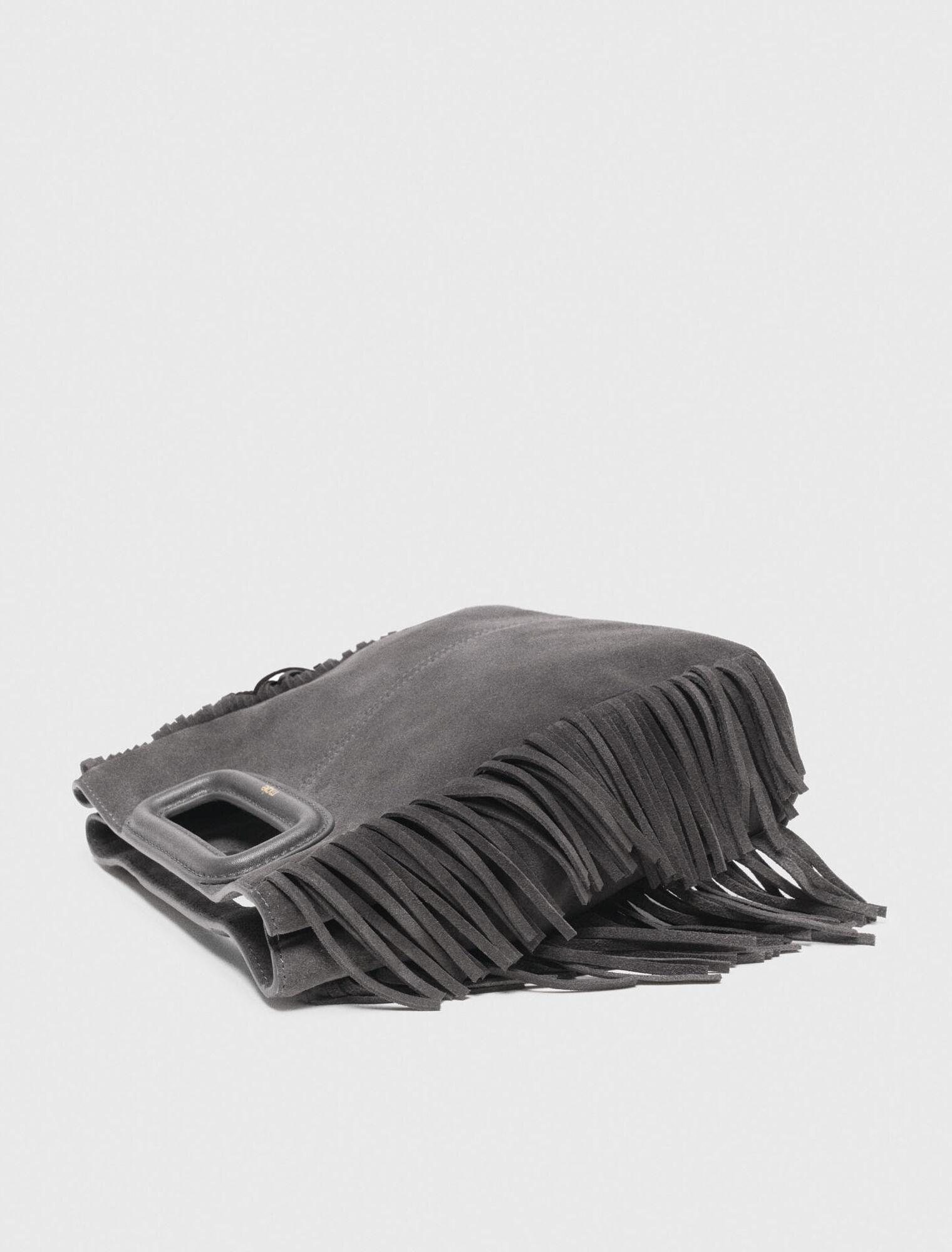 Sac M à franges en suède