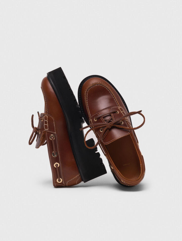 Mocassin bateau avec semelle chunky