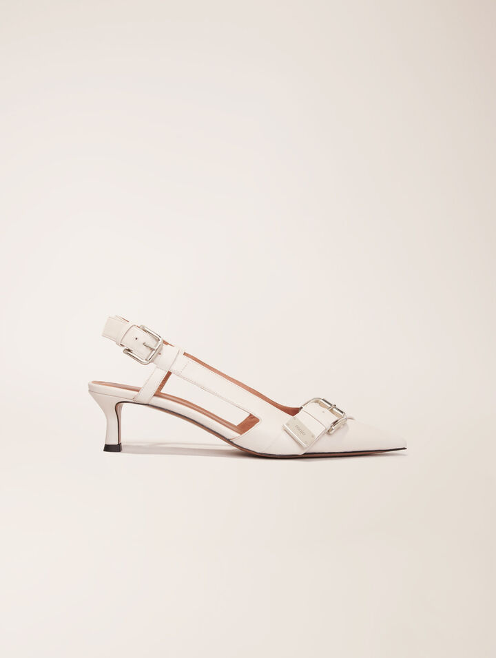 Escarpin slingback à double boucles