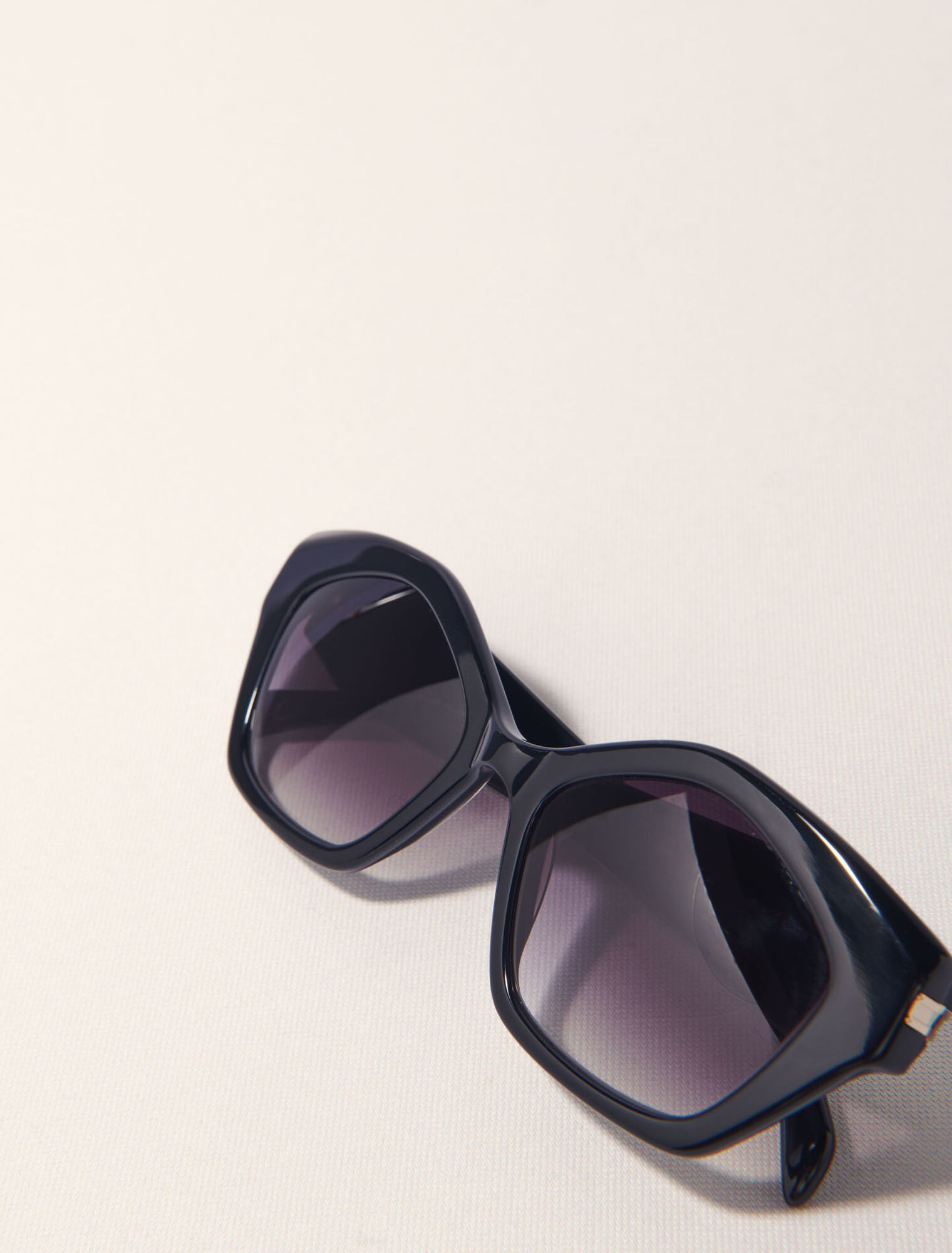 Black acetate cat-eye glasses