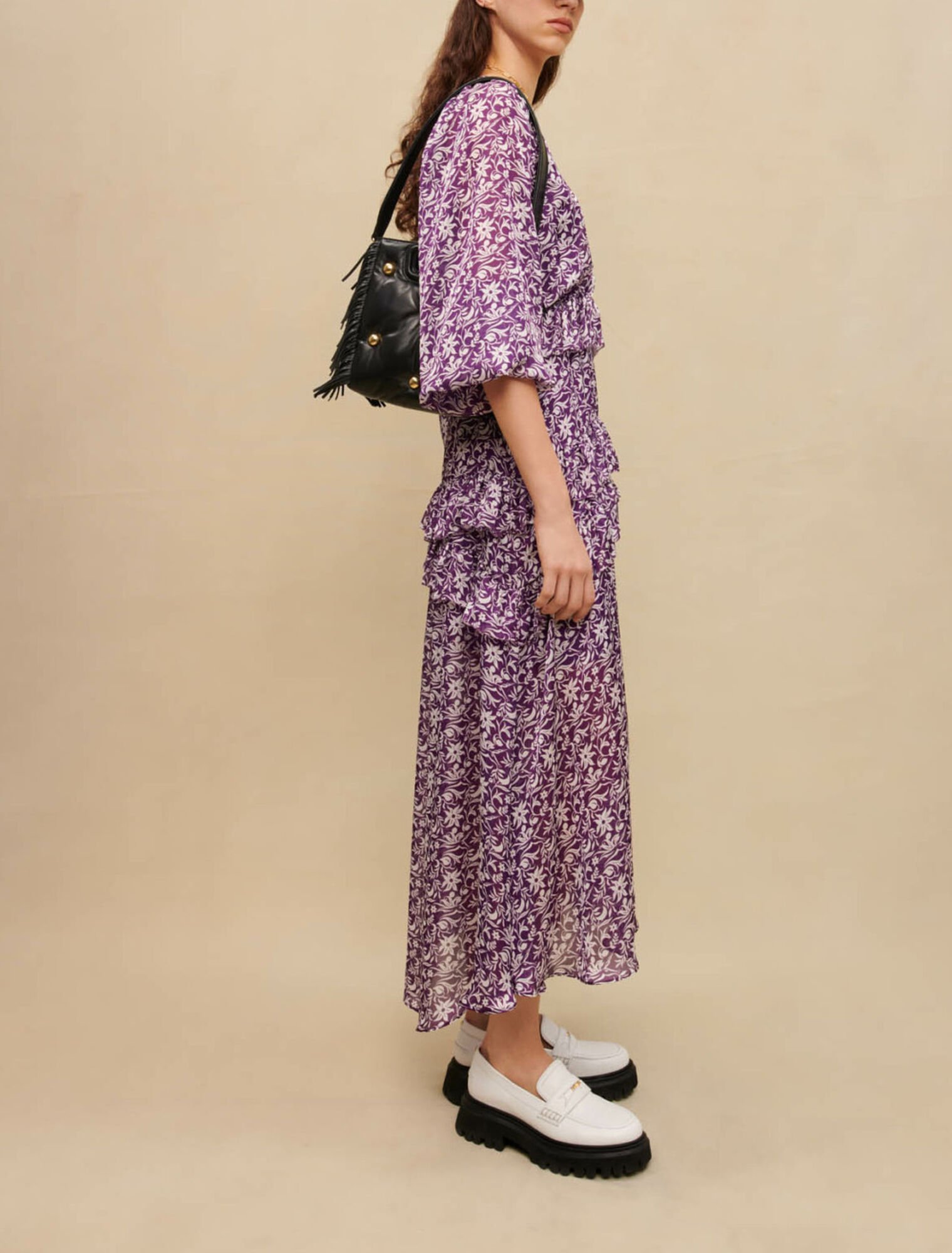 Robe longue imprimé fleuri