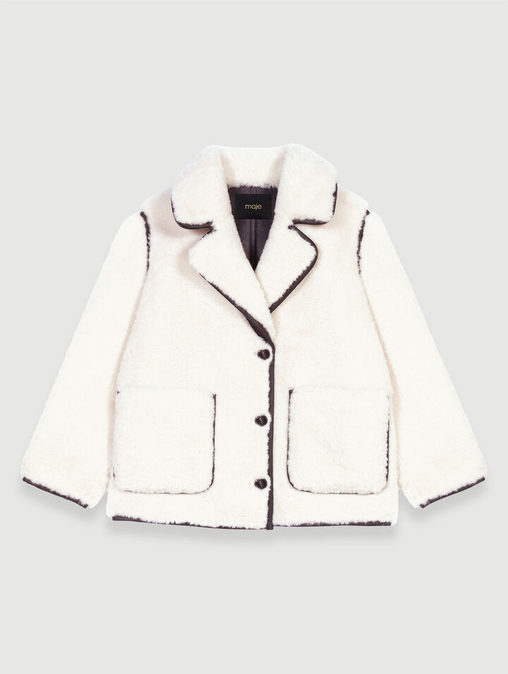 Short faux fur coat