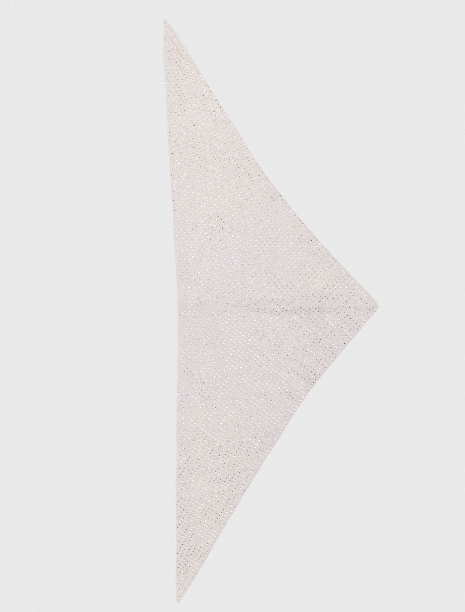 Echarpe triangle en laine strass&eacute;e